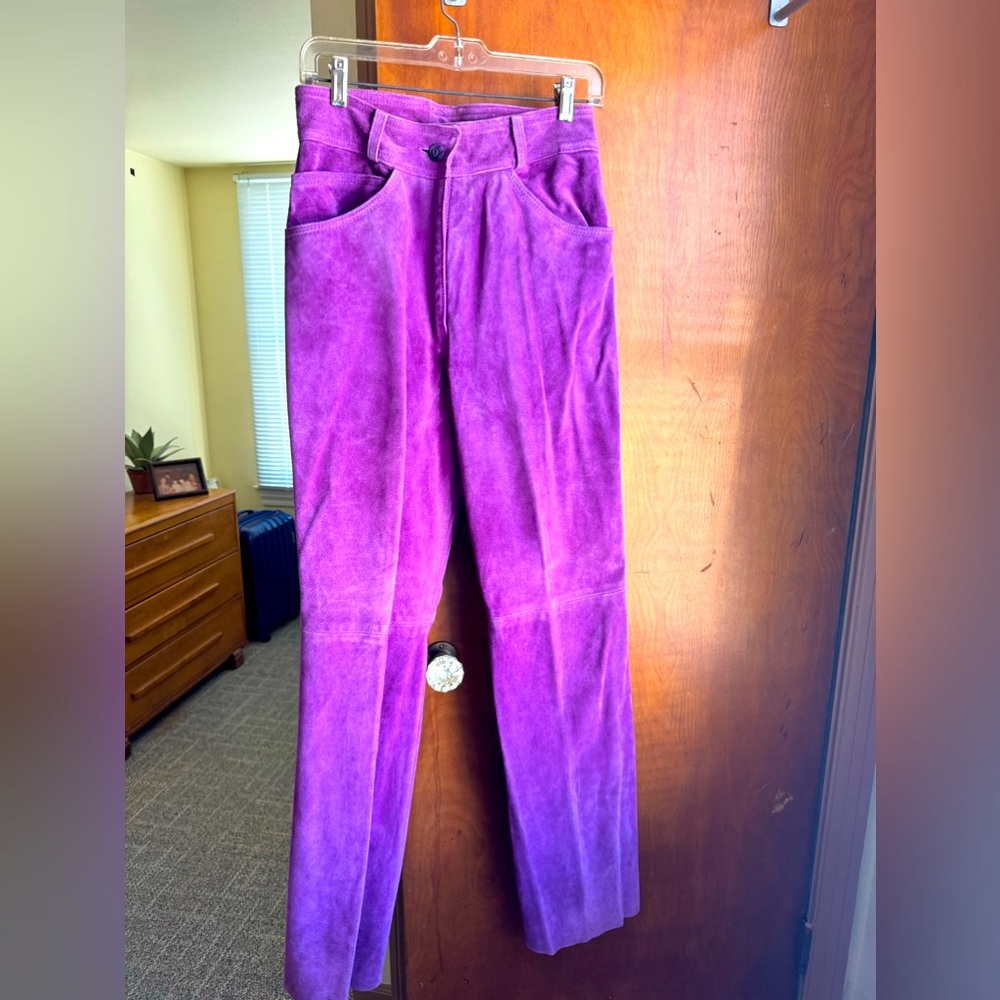 Vintage purple suede Jordache pants